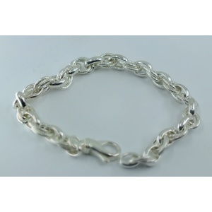 Silver Fancy Link Bracelet