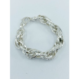 Silver Double Link Bracelet