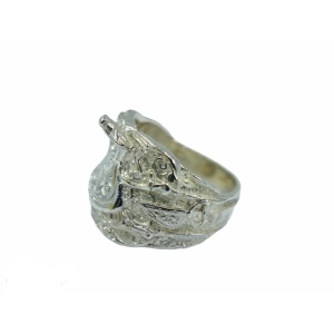Silver saddle ring