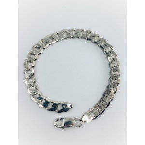 Silver Curb Bracelet