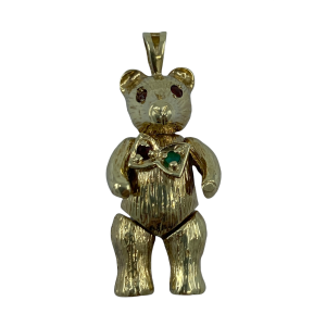 Gold Teddy Pendant